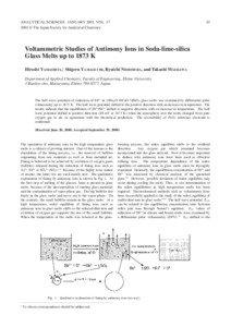 ANALYTICAL SCIENCES JANUARY 2001, VOL[removed] © The Japan Society for Analytical Chemistry