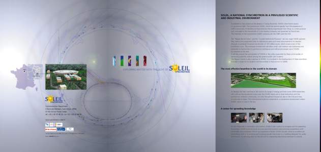 Beamline / Materials science / Synchrotron / SOLEIL / Undulator / Particle physics / Synchrotron light source / Diamond Light Source / Physics / Particle accelerators / Electromagnetic radiation