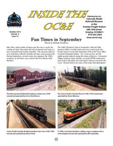 October 2014 Volume 5 Issue 10 Inside the OC&E