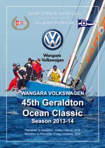 South of Perth Yacht Club in association with the Geraldton Yacht Club  WANGARA VOLKSWAGEN