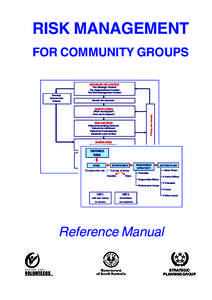 RISK MANAGEMENT FOR COMMUNITY GROUPS ESTABLISH THE CONTEXT The Strategic Context The Organisational Context The Risk Management Context