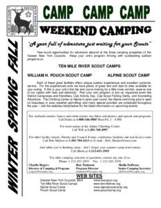 Outdoor recreation / Boy Scouting / Recreation / Cub Scout / Scouting / Northern New Jersey Council / Scouting in Wisconsin / Local councils of the Boy Scouts of America / Boy Scouts of America / Greater New York Councils