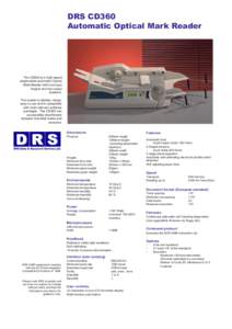 DRS This CD360 is the area for the title Automatic Optical Mark Reader  The CD360 is a high speed