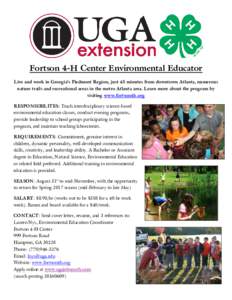 Fortson / Environmental education