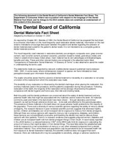 Microsoft Word - The Dental Materials Fact Sheet.doc