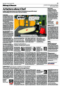 33  Tages-Anzeiger – Montag, 13. September 2010 Bildung & Chancen