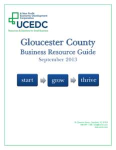 Gloucester County Business Resource Guide September 2013 start