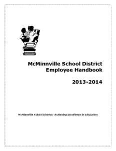 McMinnville School District Employee Handbook[removed]McMinnville School District -Achieving Excellence in Education