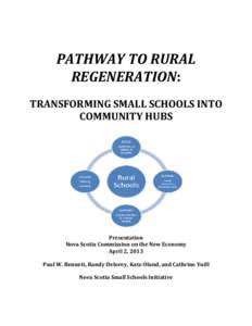 PATHWAY TO RURAL REGENERATION: TRANSFORMING SMALL SCHOOLS INTO COMMUNITY HUBS  Presentation