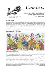 Campsis Newsletter of the Association of Friends of Botanic Gardens Campsis  radicans  Trumpet  Flower Beverley  Graham  1994