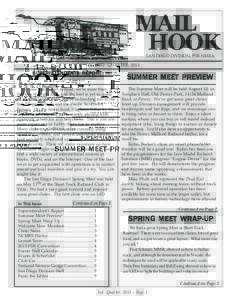 MAIL HOOK SAN DIEGO DIVISION, PSR-NMRA 3RD QUARTER, 2013  SUPERINTENDENTS REPORT