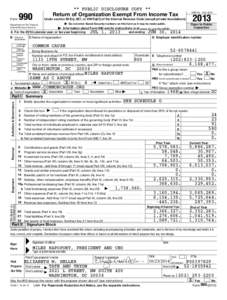 Form  990 ** PUBLIC DISCLOSURE COPY **