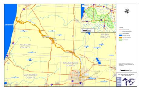 Kalamazoo River AOC Boundary Map