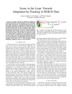 Scene in the Loop: Towards Adaptation-by-Tracking in RGB-D Data Luciano Spinello, Cyrill Stachniss and Wolfram Burgard University of Freiburg, Germany Abstract—This paper addresses the problem of adapting an existing o