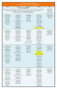 2014 AUGUST – Group Exercise Classes  Salt River Fitness Center, SR Pool & Salt River High School[removed]E. Osborn Rd Scottsdale, AZ 85256 ** [removed]MONDAY