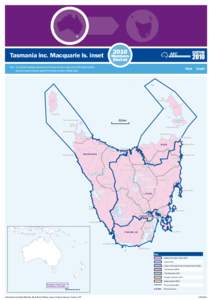 2010  Tasmania inc. Macquarie Is. inset Members Elected