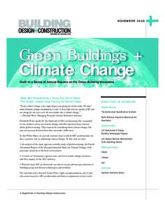 NOVE M BE RGreen Buildings + Climate Change Sixth in a Series of Annual Reports on the Green Building Movement