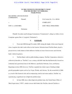 Complaint Against Don A. Langford