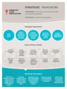 STRATEGIC FRAMEWORK OUR MISSION: To save lives by improving lung health and preventing lung disease. OUR VISION: A world free of lung disease.  Strategic Imperatives