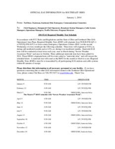 Microsoft Word - OFFICIAL EAS INFORMATION for SOUTHEAST OHIO 2014.doc