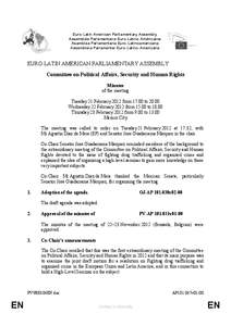 Government / Organized crime / Euro-Latin American Parliamentary Assembly / Drug policy / Agencies of the European Union / Law enforcement in Europe / Latin American Parliament / José Guadarrama / Central American Parliament / Parliamentary assemblies / Drug control law / Law