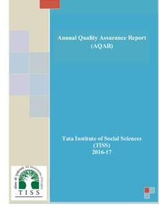    Annual Quality Assurance Report (AQAR)  TT