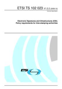 ETSI TS[removed]V1[removed]Technical Specification