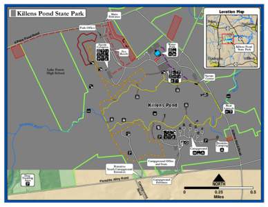 Killens Pond State Park  Location Map Main Entrance