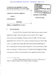 Case 1:08-cr[removed]SAS Document 57  Filed[removed]Page 1 of 16 UNITED STATES DISTRICT COURT SOUTHERN DISTRICT OF NEW YORK