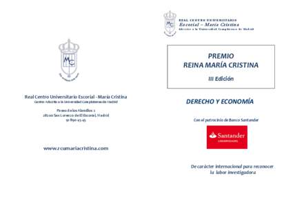 Microsoft Word - Díptico de III PREMIO REINA MARÍA CRISTINA DERECHO Y ECONOMÍA.docx