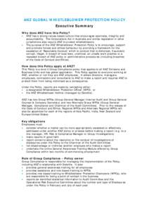 Microsoft Word - Governance - Item 02i - Attch 9 - Whistleblower Protection - one page summary.doc