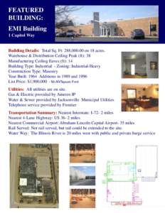 FEATURED BUILDING: EMI Building 1 Capitol Way  Building Details: Total Sq. Ft: 288,[removed]on 18 acres.