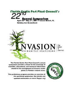 Florida Exotic Pest Plant Council 22nd Annual Symposium