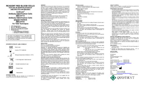 Medicine / Clinical medicine / Immunologic tests / Transfusion medicine / Hematology / Immune system / Coombs test / Potentiator / Antibody / Blood type / Agglutination / Serum