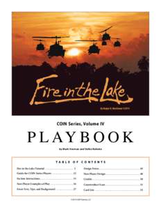 Fire in the Lake — PLAYBOOK  COIN Series, Volume IV P L AY B O O K by Mark Herman and Volko Ruhnke