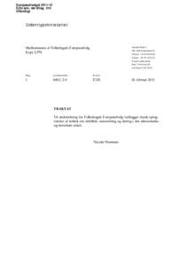 Europaudvalget[removed]EUU alm. del Bilag 310 Offentligt