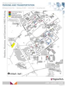 Division of Administrative Services  PARKING AND TRANSPORTATION 605 Research Center Drive } Blacksburg, VA 24061 }  } www.parking.vt.edu  Pull-Off / Service Parking