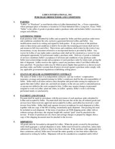 Microsoft Word - Purchase Order Terms and Conditions