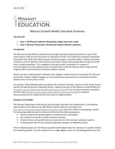 Charter school / Missouri Department of Elementary and Secondary Education / Education reform / Standards-based education / No Child Left Behind Act / Education / Education in the United States / Alternative education