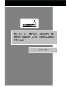 NOTICE OF ANNUAL GENERAL MEETING OF SHAREHOLDERS AND INFORMATION CIRCULAR