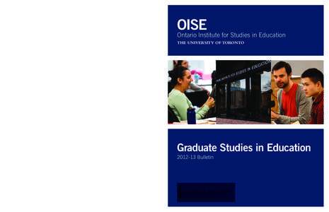 OISE Graduate Studies Bulletin