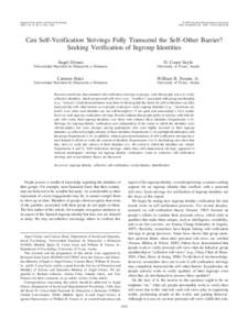 Journal of Personality and Social Psychology 2009, Vol. 97, No. 6, 1021–1044 © 2009 American Psychological Association/$12.00 DOI: a0016358