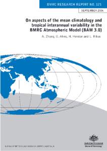 The Seasonal Cycle and Interannual Variability in the BMRC Atmospheric Model (BAM 3