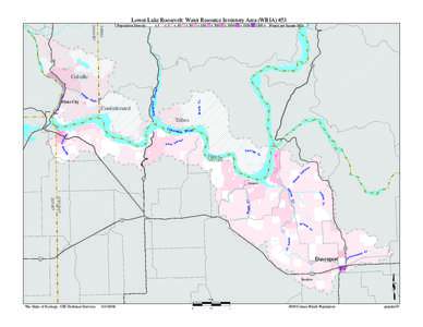 FERRY  OKANOG Lower Lake Roosevelt Water Resource Inventory Area (WRIA) #53 Population Density: