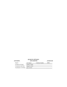 Mortgage industry of the United States / United States federal banking legislation / Financial institutions / Community Reinvestment Act / Asset quality / Savings and loan association / Federal Reserve System / UBS / Audit / Finance / Investment / Financial economics