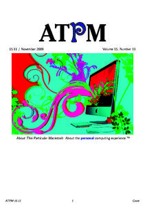ATPM[removed]November 2009 Volume 15, Number 11
