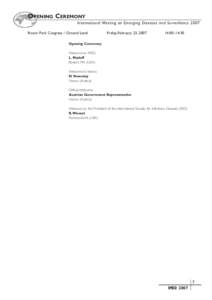 Microbiology / Animal virology / Epidemiology / Influenza A virus subtype H3N2 / European Centre for Disease Prevention and Control / Influenza / Emerging infectious disease / Clinical surveillance / Gustav Klimt / Health / Medicine / Veterinary medicine