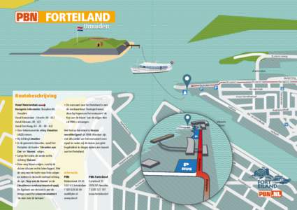 PBN routebeschrijving locatie Forteiland - IJmuiden