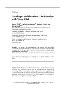 Philosophy / Philosophy of sexuality / Poststructuralism / Structuralism / Critical theory / Sigmund Freud / Lack / Gaze / The Symbolic / Jacques Lacan / Psychoanalysis / Psychoanalytic theory