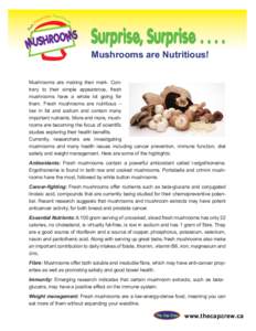 Fresh Mushroom fact Sheet p1